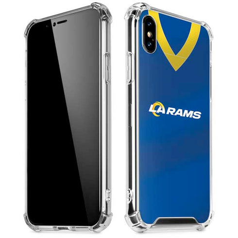 NFL Los Angeles Rams Team Jersey iPhone XS Max Clear Case